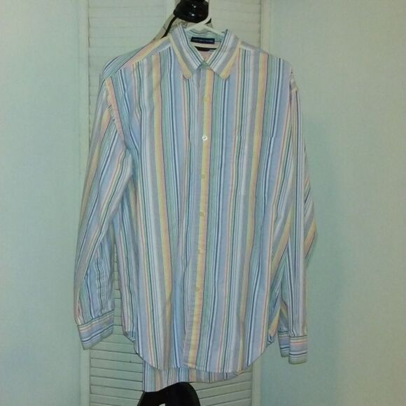 Austin Reed Other - Austin Reed London Striped Long Sleeve Oxford Shirt Medium